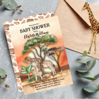 Baby shower Safari de Mère et Bébé Giraffe