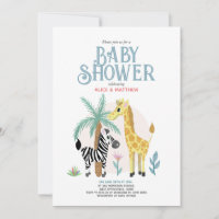 Baby shower Safari neutre et masculin
