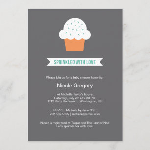 Invitation Baby shower Saupoudré d'amour