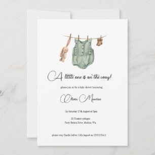 Invitation Baby shower/saupoudrer Un petit sur le chemin !