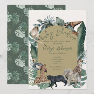 Invitation Baby shower sauvage