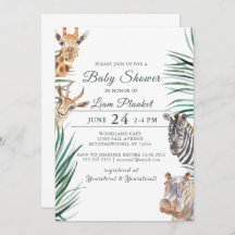 Baby shower sauvage Jungle Safari