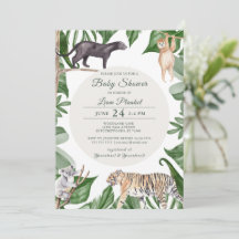 Baby shower sauvage Jungle Safari