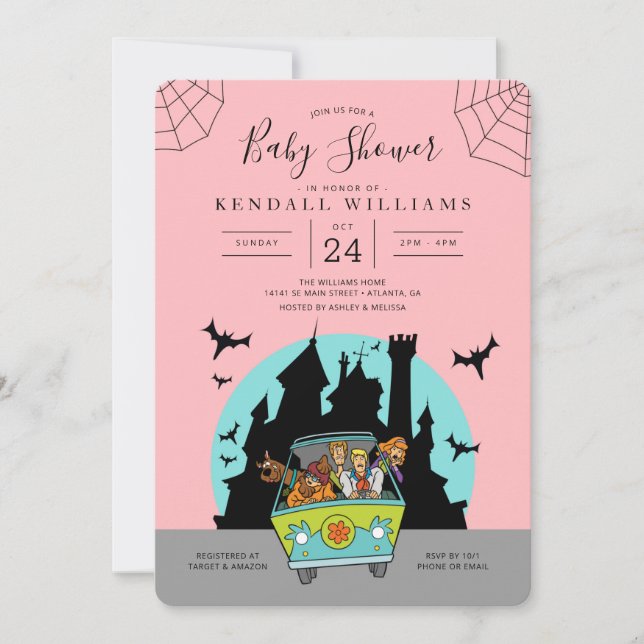 Invitation Baby shower Scooby-Doo Spooktacular (Devant)