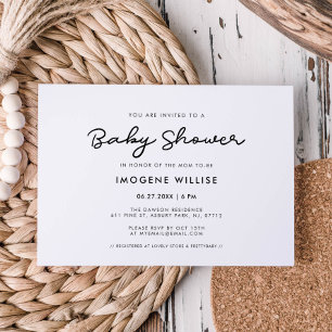 Invitation Baby shower simple