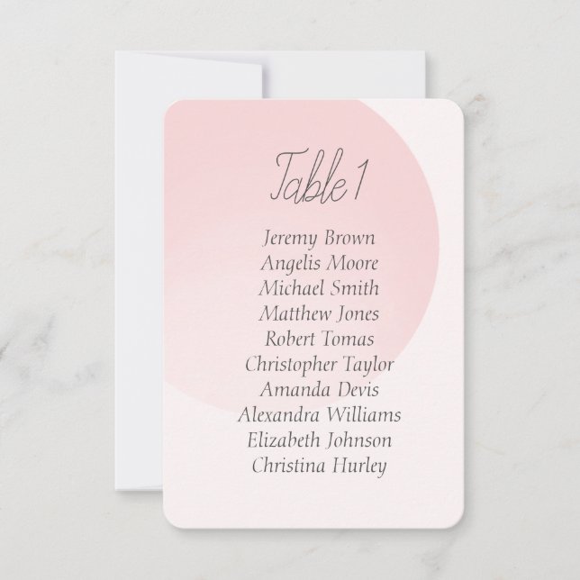 Invitation Baby shower simple rose (Devant)