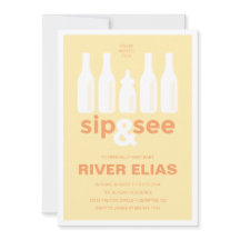 Invitation Baby shower Sip & See
