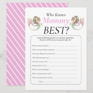 Invitation Baby shower sirène sous la mer