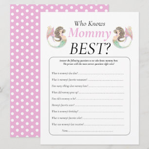 Invitation Baby shower sirène sous la mer