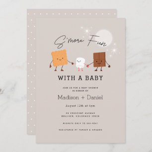 Invitation Baby shower S'more Fun Campfire