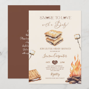 Invitation Baby shower Smore to Love