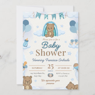 Invitation Baby Shower Soft Life Aesthetic Design
