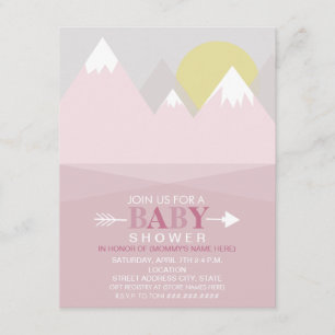Invitation Baby shower solaire de Pink Mountain
