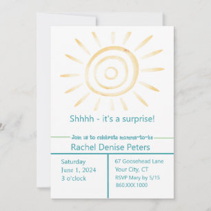 Invitation Baby shower SOLEIL