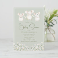 Baby Shower Souris Mignonnes & Marguerites