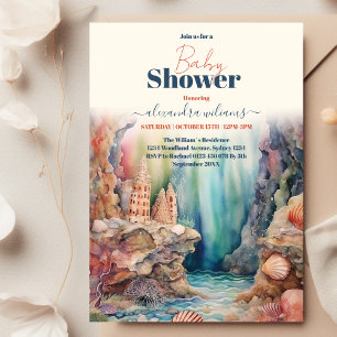 Invitation Baby shower Sous La Mer