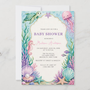 Invitation Baby Shower Sous Les Mers 
