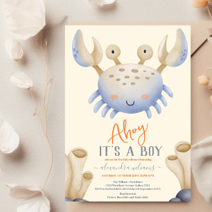 Invitation Baby shower sous-marin d'aquarelle enchanteur