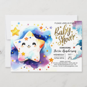 Invitation Baby shower Starry Stardust Dreams