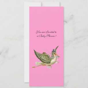 INVITATION BABY SHOWER STORK,