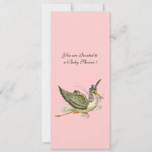 INVITATION BABY SHOWER STORK,