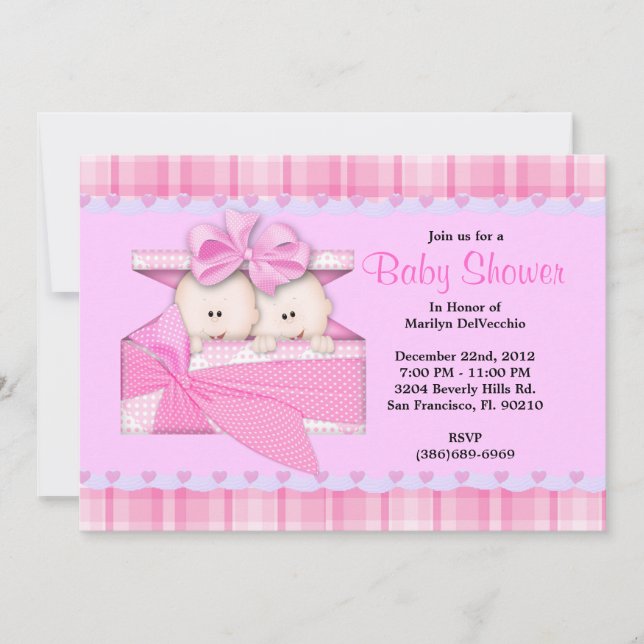 Invitation Baby shower sucré (Devant)