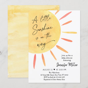 Invitation Baby shower Sunshine Boho