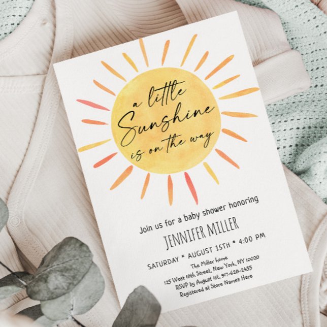 Invitation Baby shower Sunshine Boho (Créateur téléchargé)