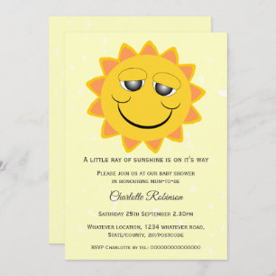 Invitation Baby shower Sunshine Design