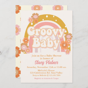 Invitation Baby shower super, Baby shower rétro, Baby shower