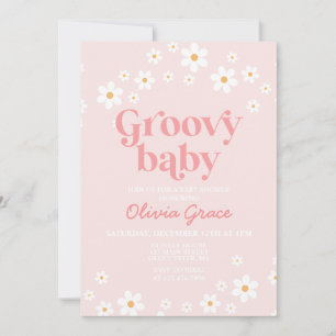 Invitation Baby shower Super Daisy Rose