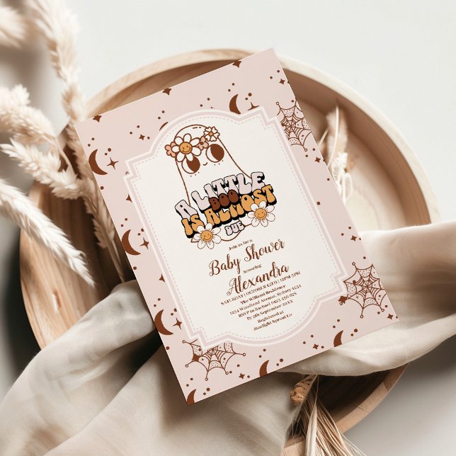 Invitation Baby shower super Halloween Little Boo (Créateur téléchargé)