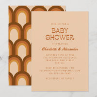 Baby shower super Retro les années 70 Couples Terr