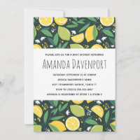 Baby Shower sur le thème de citrons jaunes et de l
