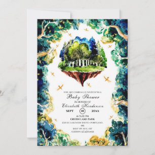 Invitation Baby shower sur mesure Pastel Woodland