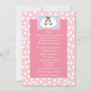 Invitation Baby shower surprise Ours en peluche