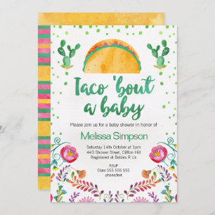 Invitation Baby shower Taco Bout