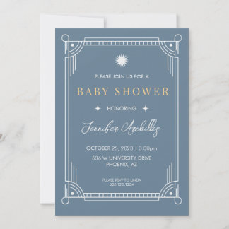 Invitation Baby shower Tarot Invitation, Céleste et Mystique
