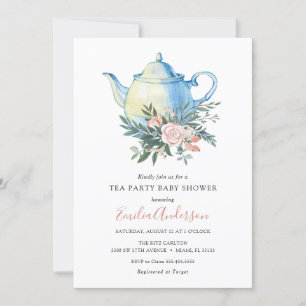 Invitation Baby shower Tea Party