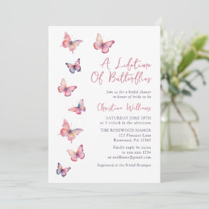 Invitation Baby Shower Thématique Papillons