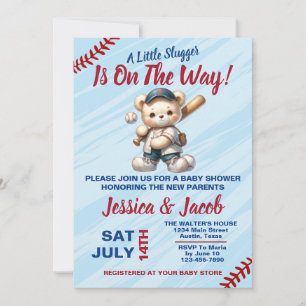 Invitation Baby-shower thème baseball