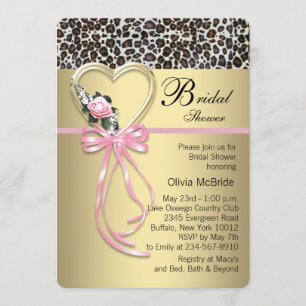 Invitation Baby Shower Thème Léopard