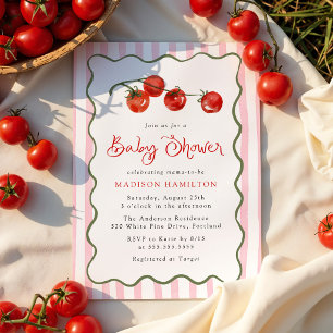 Invitation Baby Shower Tomate Mignonne