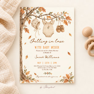 Invitation Baby Shower Tomber amoureux