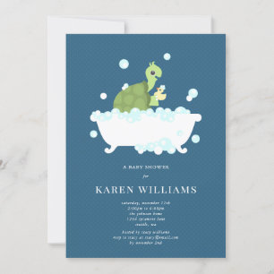 Invitation Baby shower tortue
