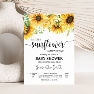 Invitation Baby shower tournesol