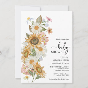 Invitation Baby Shower Tournesol