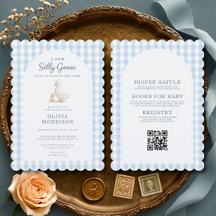 Invitation Baby Shower Tout en Un Silly Goose