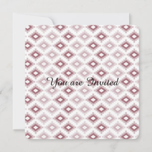 Invitation Baby shower tribal rose