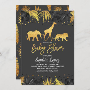Invitation Baby shower tropical d'invitation de baby shower